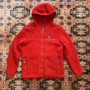 Patagonia Retro Pile Hoody in Molten Lava